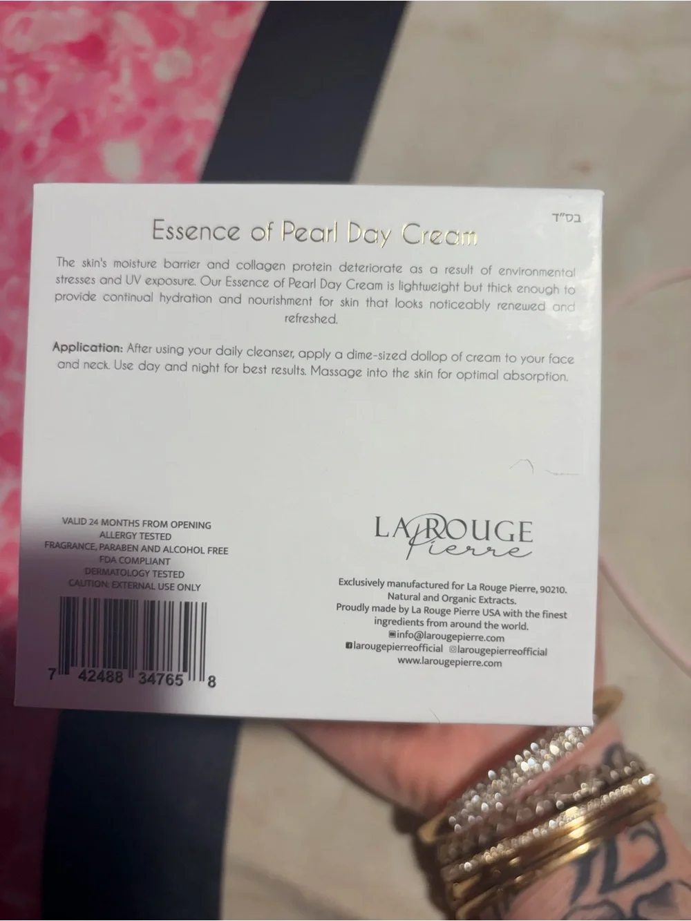 La Rouge Pierre Essence of Pearl Day Cream $395 AntiAging & Beauty Gift Bag🎁